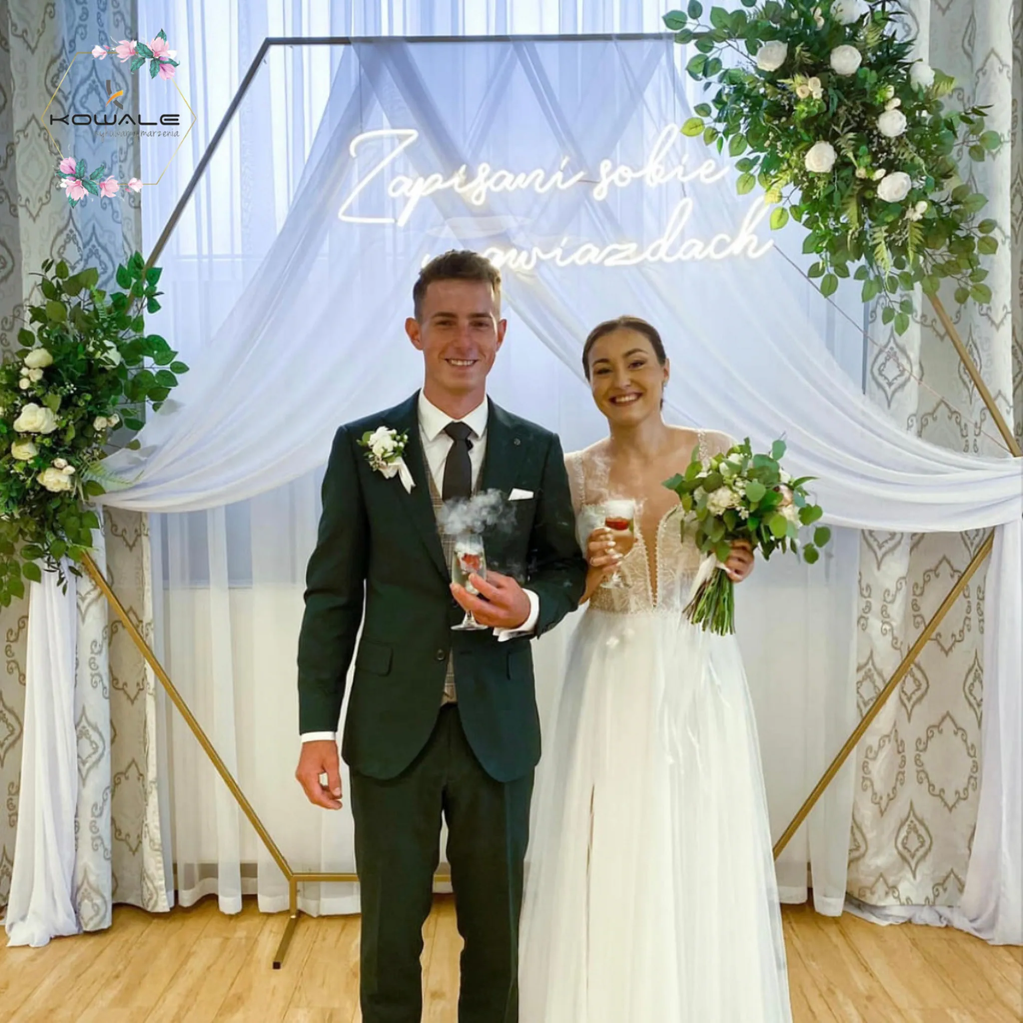 HEKSAGON 2m-stelaż ślubny - obrazek 5