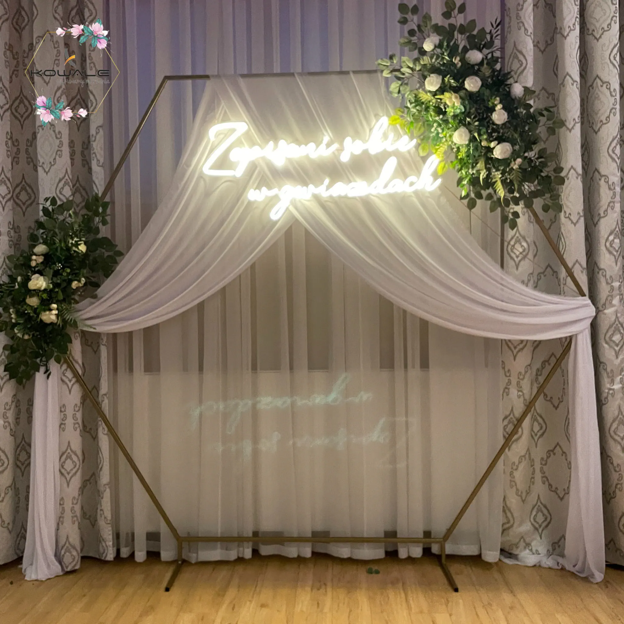 HEKSAGON 2m-stelaż ślubny - obrazek 4