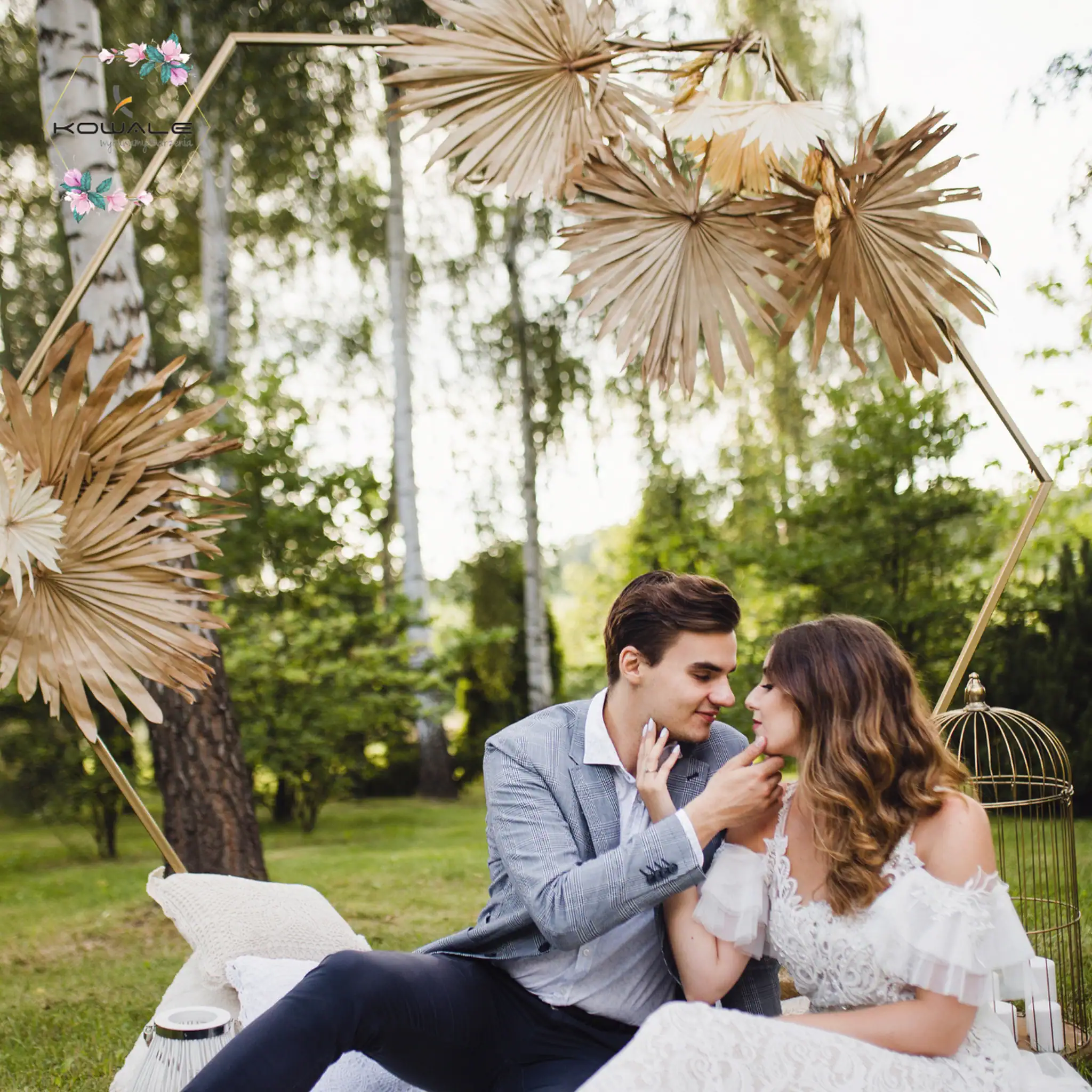 HEKSAGON 2m-stelaż ślubny